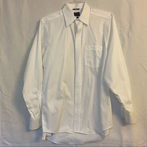 Chaps Men’s White Button Down Shirt Size 15.5